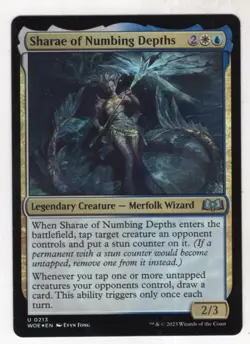 MTG Wilds Of Eldraine Foil Card #213 Sharae of Numbing Depths - Image 1
