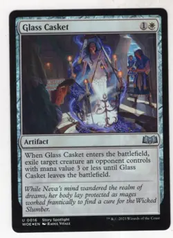 MTG Wilds Of Eldraine Foil Card #16 Glass Casket - Image 1