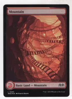 MTG Wilds Of Eldraine Foil Card #265 Mountain - Image 1