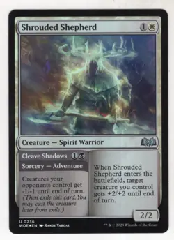 MTG Wilds Of Eldraine Foil Card #236 Shrouded Shepherd - Image 1