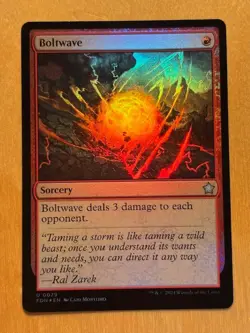MTG Magic the Gathering Boltwave Foil Foundations NM - Image 1