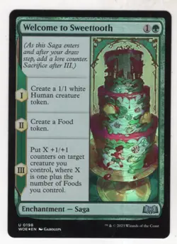 MTG Wilds Of Eldraine Foil Card #198 Welcome to Sweettooth - Image 1