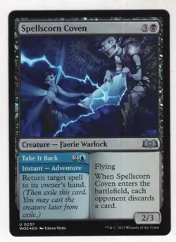 MTG Wilds Of Eldraine Foil Card #237 Spellscorn Coven - Image 1