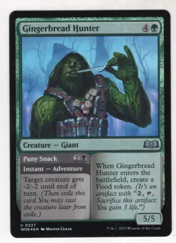 MTG Wilds Of Eldraine Foil Card #227 Gingerbread Hunter - Image 1