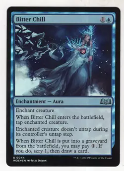 MTG Wilds Of Eldraine Foil Card #44 Bitter Chill - Image 1
