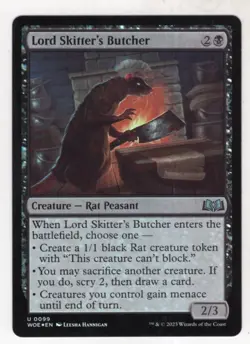 MTG Wilds Of Eldraine Foil Card #99 Lord Skitter's Butcher - Image 1