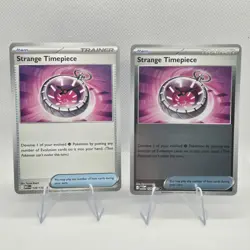 Pokemon TCG Mega Evolution Strange Timepiece 128 Set of 2, 1 reverse & 1 regular - Image 1