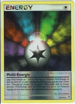 Pokemon Mysterious Treasures No. 118/123 Multi-Energy Reverse Holo German - Image 1
