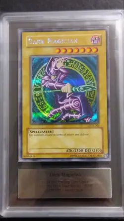 ARS 9 Mint 2002 Dark Magician Secret Rare DDS-002 YuGiOh Card English Holo - Image 2
