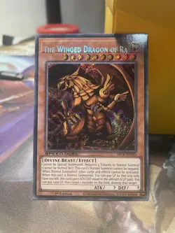 MISPRINT Yugioh The Winged Dragon of Ra - SBCB-EN203 Secret Rare Misprint - NM - Image 1