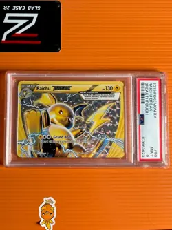 2015 PSA 9 Raichu Break #50 Pokemon TCG XY Breakthrough - Image 1