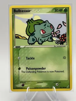 1x Bulbasaur - 45/100 - Common Lightly Played Pokemon EX - Crystal Guardians - Image 2