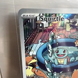 Pokemon TCG Stellar Crown Squirtle 148/142 Illustration Rare NM/M Near Mint EN - Image 2