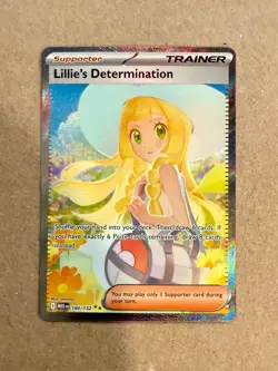 Pokemon Lillie's Determination SIR 184/132 Mega Evolution ENGLISH Pack Fresh PSA - Image 1
