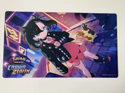 Pokemon Crown Zenith Marnie and Morpeko V Union Premium Playmat - Image 1