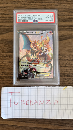 PSA 10 Charizard Ex #276/XY-P Pokemon XY Game Art Collection Promo 2016 Japanese - Image 1