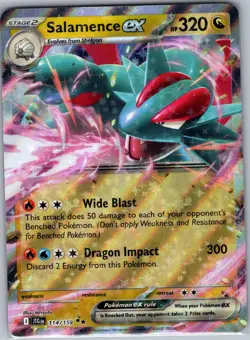 Salamence ex 114/159 - Pokemon SV09: Journey Together - Double Rare Holo (NM) - Image 1
