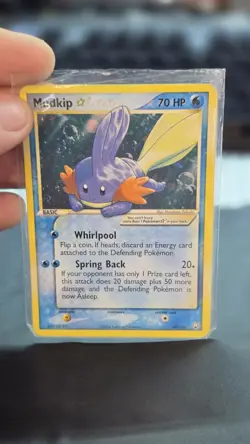 Pokemon Mudkip Holo Gold Star Card 107/109 Star Plus More cards. - Image 1