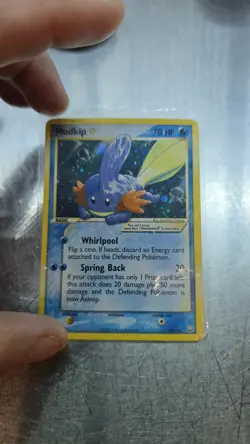 Pokemon Mudkip Holo Gold Star Card 107/109 Star Plus More cards. - Image 3
