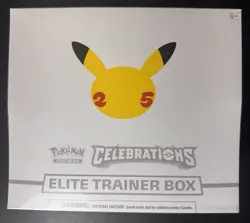 Pokemon Celebrations Elite Trainer Box ETB 25th Anniversary New Factory Sealed 820650809439 - Image 1