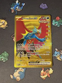 Pokemon Cards Roaring Moon ex 262/182 Gold Secret Rare Paradox Rift - (NM) - Image 1