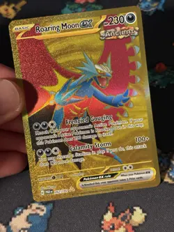 Pokemon Cards Roaring Moon ex 262/182 Gold Secret Rare Paradox Rift - (NM) - Image 2