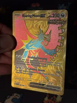 Pokemon Cards Roaring Moon ex 262/182 Gold Secret Rare Paradox Rift - (NM) - Image 3
