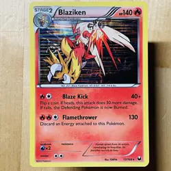 2012 Blaziken 17/108 Dark Explorers Holo Rare LP English Pokemon Holofoil Card - Image 1