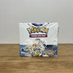 Pokemon Sword & Shield - Brilliant Stars Booster Box - 36 Packs - Sealed Mint 820650819964 - Image 1