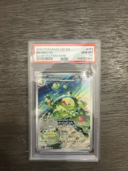 2024 POKEMON TEF EN-TEMPORAL FORCES ILLUSTRATION RARE #171 REUNICLUS PSA 10 - Image 1