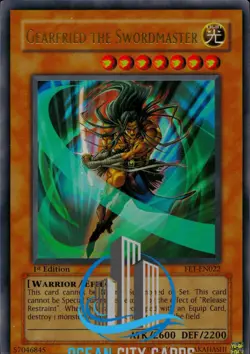 Yugioh Gearfried the Swordmaster FET-EN022 1st Edition Ultra Rare NM - Image 1