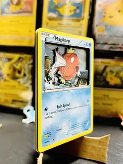 Magikarp 19/98 Pokemon Trading Card 3D Shadow Box Handmade Art - Image 2