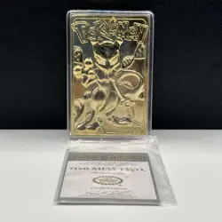 Pokemon TCG BK Gold Card Mewtwo 24K Gold Plated Limited Edition - Image 1