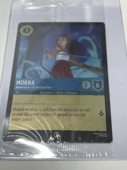 Disney Lorcana Sealed Moana Adventurer of Land and Sea Promo Card 26/P2 - Image 1