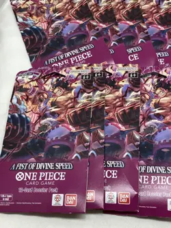 One Piece Card Game A Fist Of Divine Speed Booster Pack Lot of 25x - Image 2