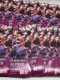 One Piece Card Game A Fist Of Divine Speed Booster Pack Lot of 25x - Image 3