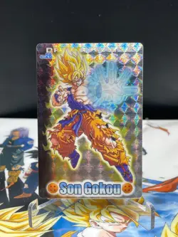 Dragon Ball Gumi Card Gumica Blue Back Prism No.26 Son Goku Supersaiyan 2006 - Image 1