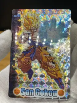 Dragon Ball Gumi Card Gumica Blue Back Prism No.26 Son Goku Supersaiyan 2006 - Image 2