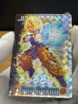 Dragon Ball Gumi Card Gumica Blue Back Prism No.26 Son Goku Supersaiyan 2006 - Image 4