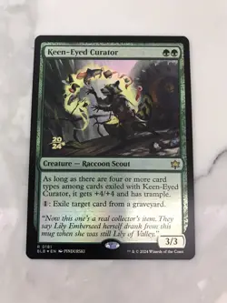 Keen-Eyed Curator Foil Prerelease Promo MTG Magic the Gathering Card NM Mint BLB - Image 1