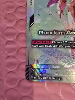 Gundam Aerial Rebuild LR+ GD01-067 Alt Art Foil Mint Gundam TCG Card Game - Image 2