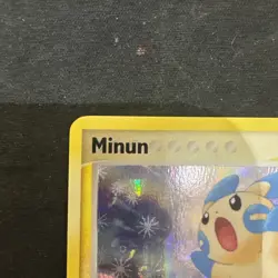 Minun 37/106 2005 EX Emerald Pokemon Card Reverse Holo Uncommon Stamped NM - Image 3