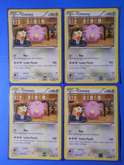 4x Chansey 80/119 Pokemon TCG card XY Phantom Forces common NM - Image 1