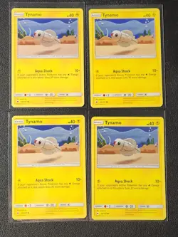 4x Tynamo 44/147 Pokemon card SM Burning Shadows common NM - Image 1