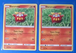 4x Darumaka 23/214 Pokemon card SM Unbroken Bonds common NM - Image 1