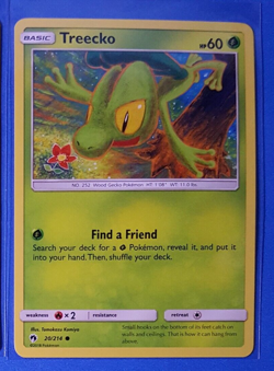 Treecko 20/214 Pokemon card SM Lost Thunder common NM - Image 1