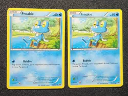 2x Froakie 38/122 Pokemon card XY BREAKpoint common LP - Image 1