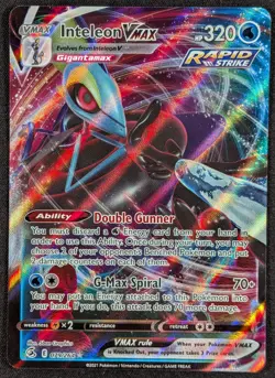 Inteleon Vmax 2021 Fusion Strike Full Art Ultra Rare Pokemon Card 079/264 (NM) - Image 1