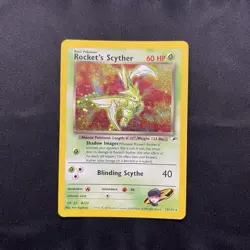 Pokemon TCG-Rocket's Scyther 13/132 Gym Heroes Unlimited Holo Card - Image 2
