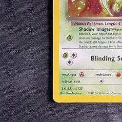 Pokemon TCG-Rocket's Scyther 13/132 Gym Heroes Unlimited Holo Card - Image 3
